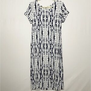C&C California Black and White Midi Dress